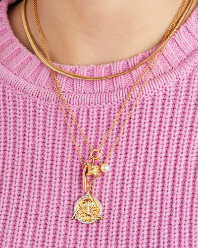 Oval Snake Necklace